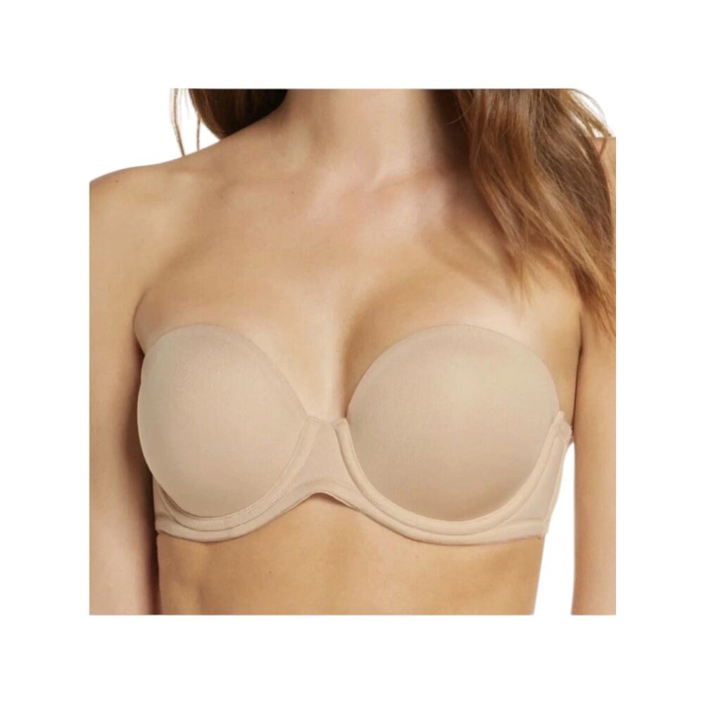 Wacoal 854119 Red Carpet Full Figure Underwire Strapless Tan Bra – 44DDD